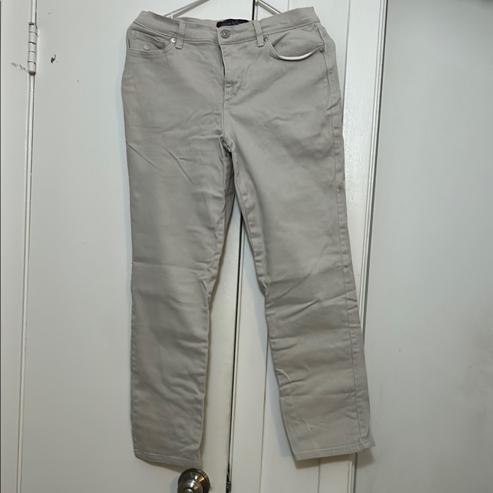 Women's Gray Jeans gloria vanderbilt amanda sz 6 short